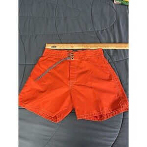 Vtg Birdwell Beach Britches Board Shorts Swim Trunks Red  Mens 29
